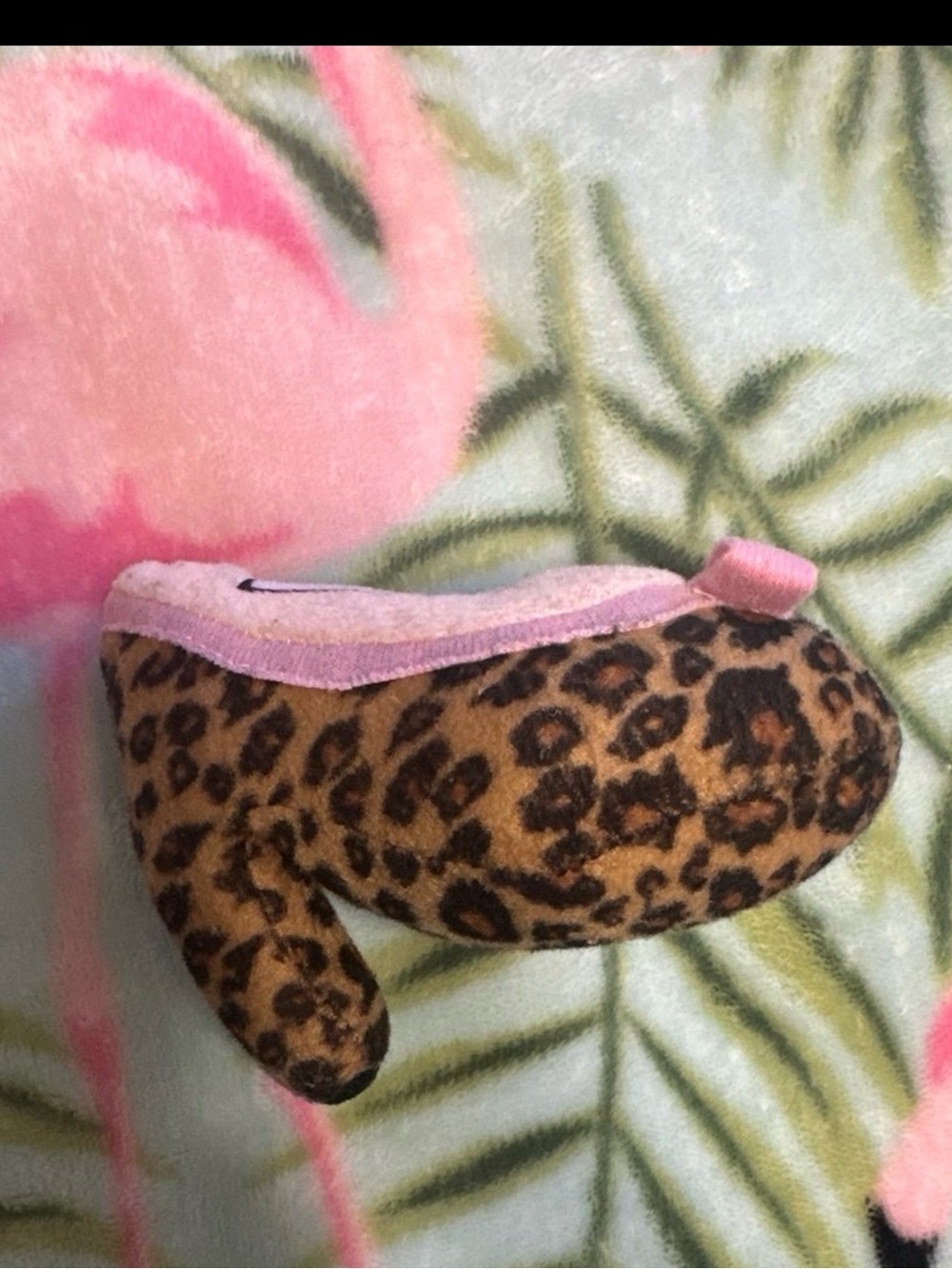 Manalo Barknik Leopard High Heel Plush Dog Toy Squeaky Puppy Toy Designer Dog